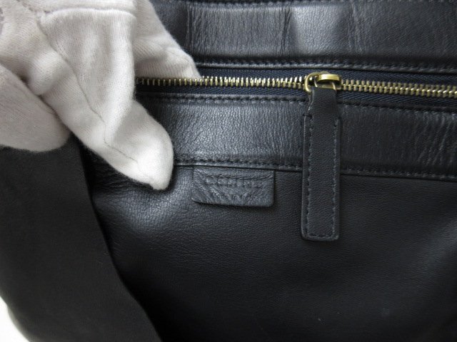 極美品 CELINE セリーヌ ホリゾンタルカバ トートバッグ ショルダーバッグ バッグ レザー 黒 A4収納可 メンズ 86289
