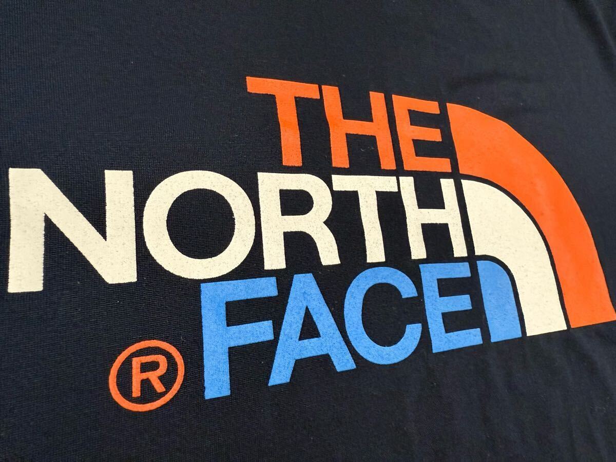 THE NORTH FACE（ザ?ノースフェイス）S/S COLORFUL LOGO TEE（カラフルロゴティー）NT31621 ネイビー M 人気モデル！GOLDWIN正規(guī)品