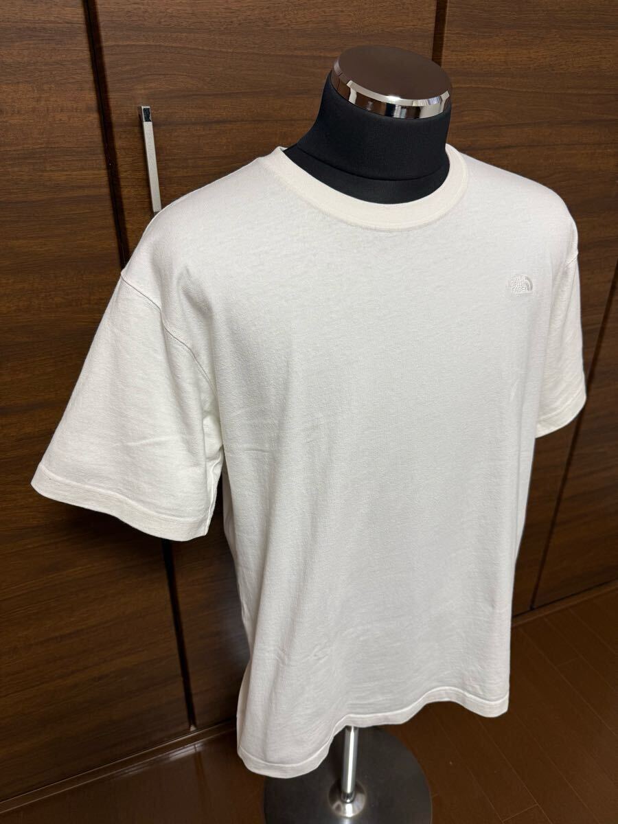 THE NORTH FACE（ザ?ノースフェイス）S/S Nuptse Cotton Tee（ヌプシコットンティー）NT32248 ホワイト XL 上質(zhì)モデル GOLDWIN正規(guī)品
