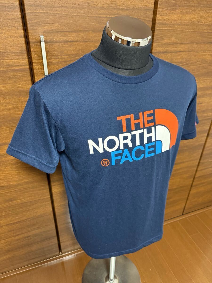 THE NORTH FACE（ザ?ノースフェイス）S/S COLORFUL LOGO TEE（カラフルロゴティー）NT31621 ネイビー M 人気モデル！GOLDWIN正規(guī)品