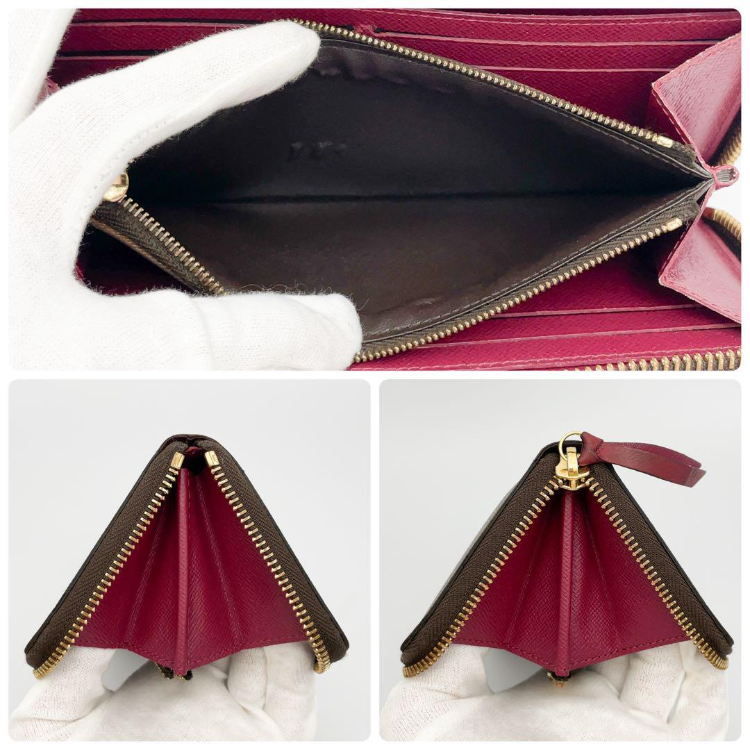 【最高級美品】ルイヴィトン モノグラム クレマンス フューシャ 長財布 A408 最高級美品】ルイヴィトン モノグラム クレマンス フューシャ 長