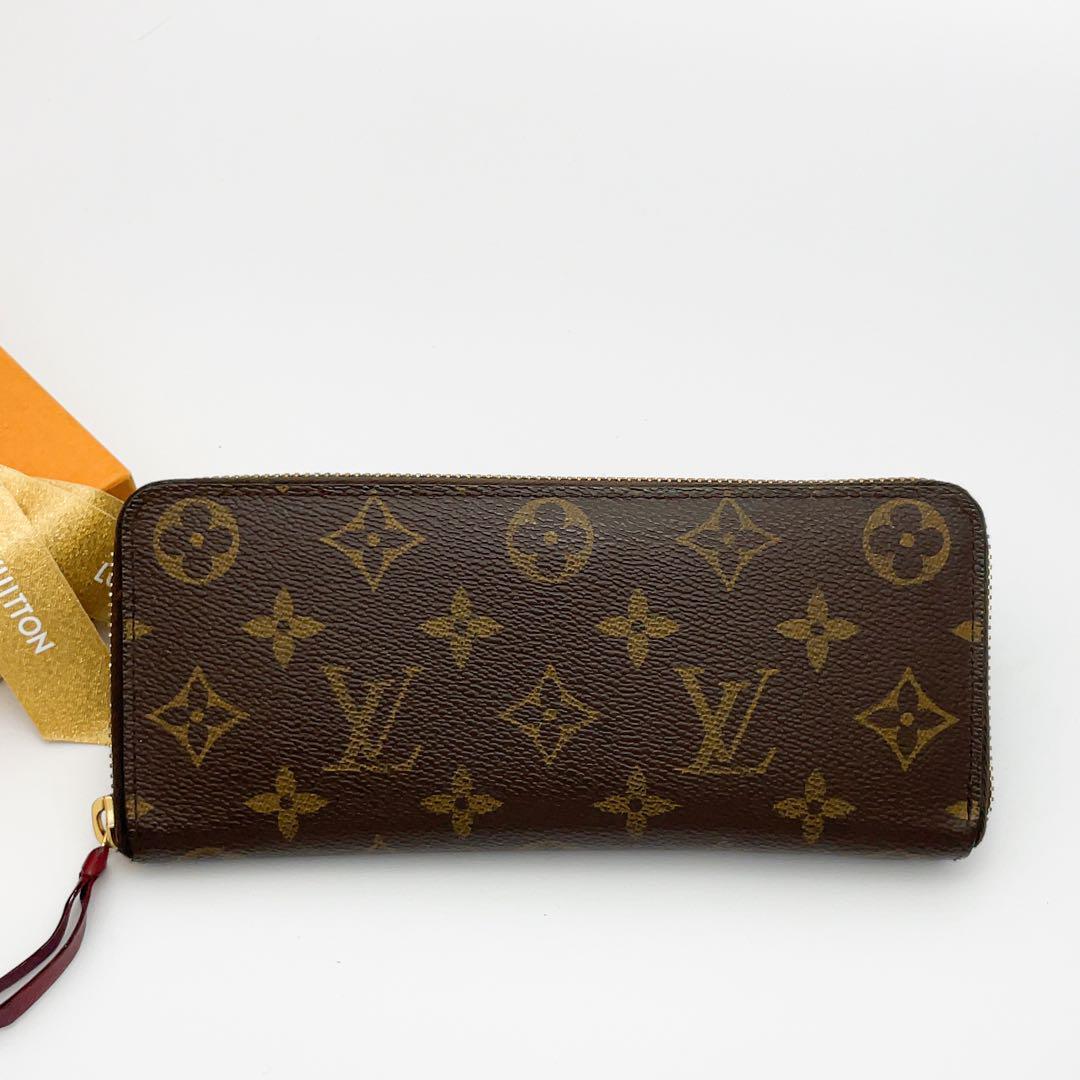 美品☆ルイヴィトン モノグラム クレマンス フューシャ 長財布