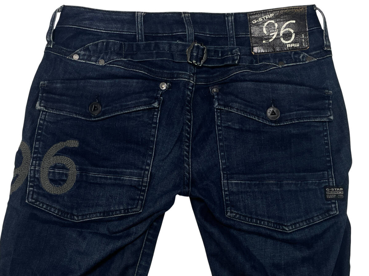 G-STAR RAW 5620 HERITAGE EMBRO TAPERED W25 (約75cm 女性W29相当) 96刺繍 レディース ジースターロウ 立体裁断 デニムパンツ ジーンズ 