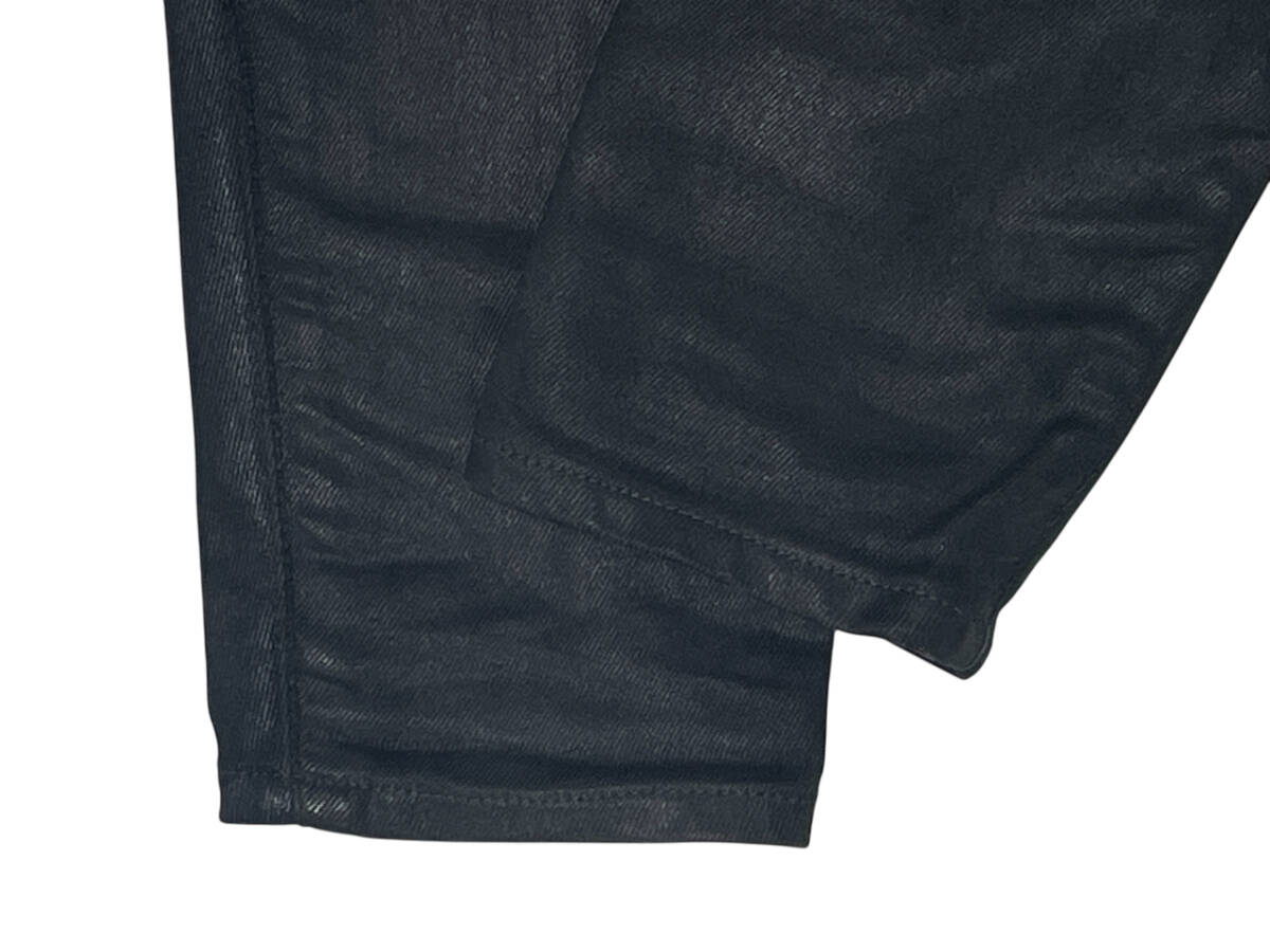 G-STAR RAW ポリ コーティングデニム LYNN W23 (約62cm 女性W28相當) ジースターロウ MID SKINNY 立體裁斷 バイカー デニムパンツ ジーンズ