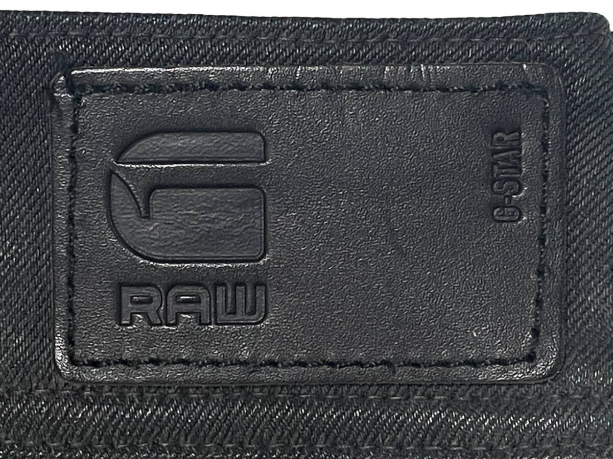 G-STAR RAW ポリ コーティングデニム LYNN W23 (約62cm 女性W28相當) ジースターロウ MID SKINNY 立體裁斷 バイカー デニムパンツ ジーンズ