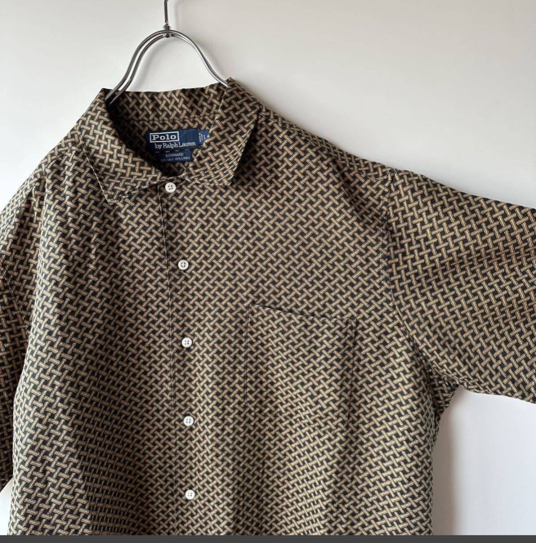 POLO ポロ ラルフローレン シルク リネン半袖シャツ