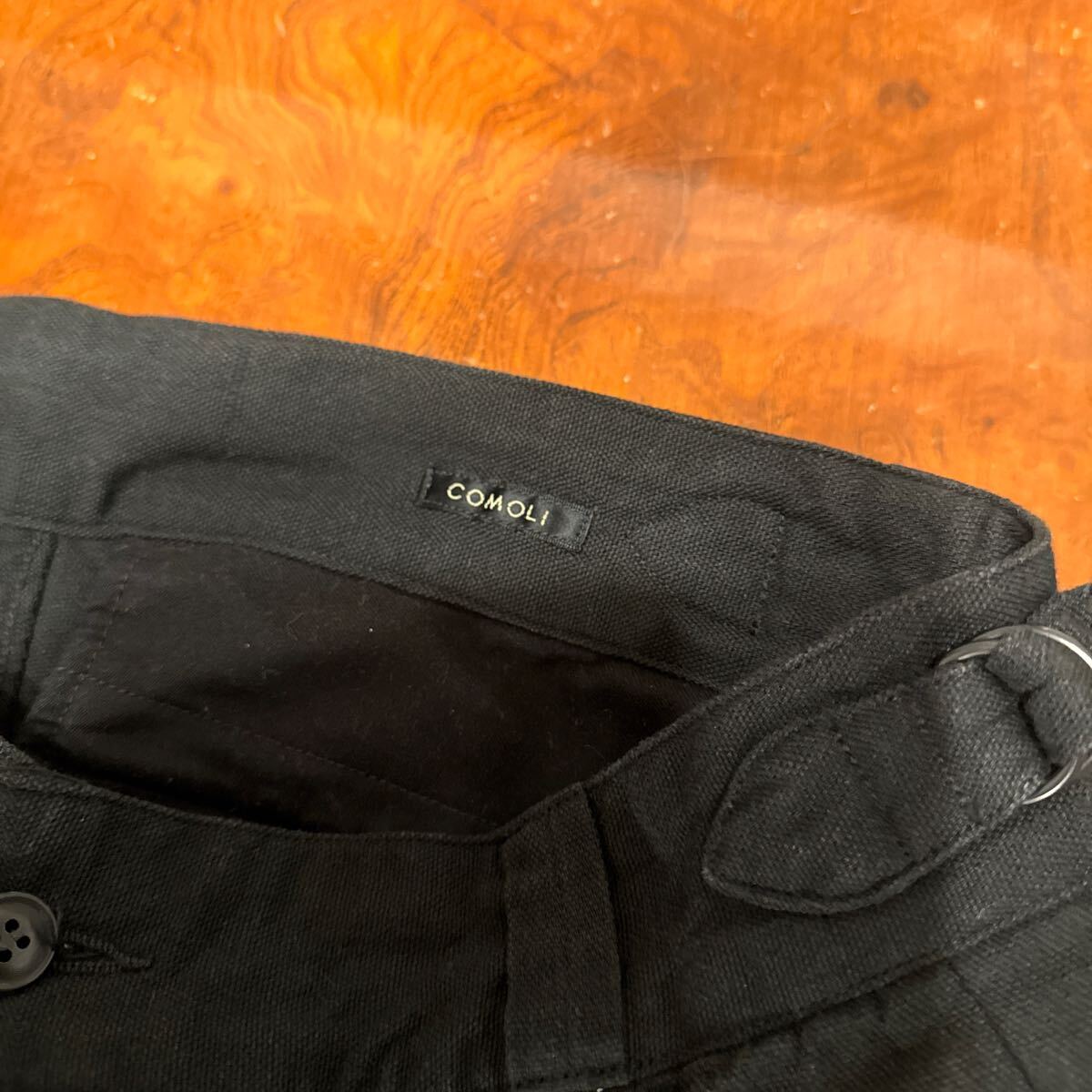 comoli カーゴパンツ ブラック　サイズ1 コモリ