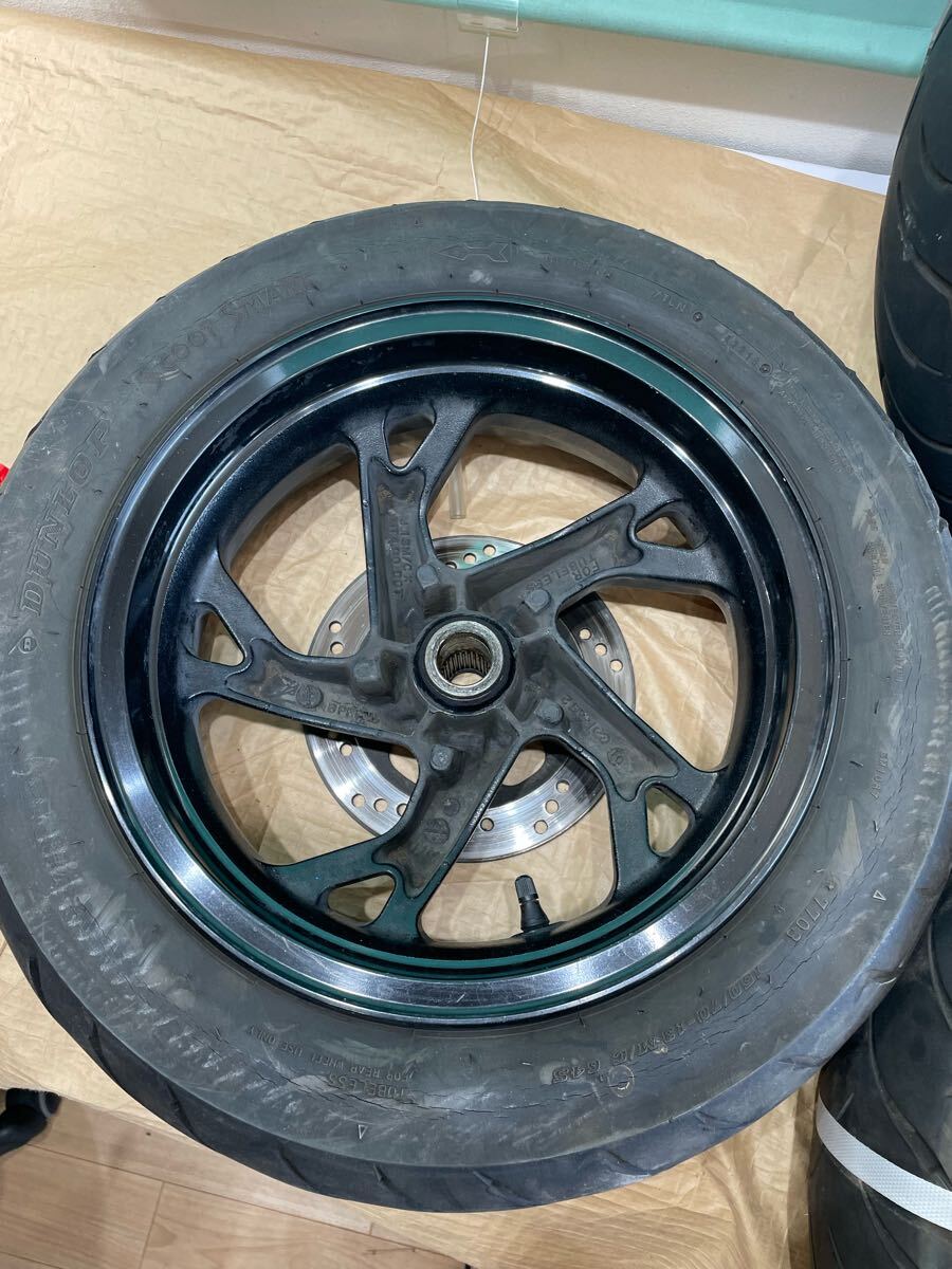 6.12.19 ホイールセット　スズキスカイウェイブ　CT46A用　Fホイール1 Rホイール2 現(xiàn)狀　詳細(xì)未確認(rèn)ジャンク
