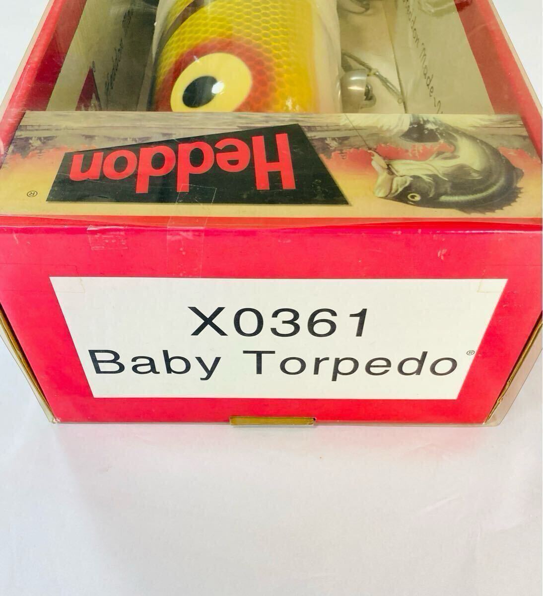 【未使用品】ヘドン HEDDON ベビートーピード ディスプレイ用 XLTL 全長 約50cm パーチカラー ジャイアントルアー BABY TORPEDO レア 希少_画像4