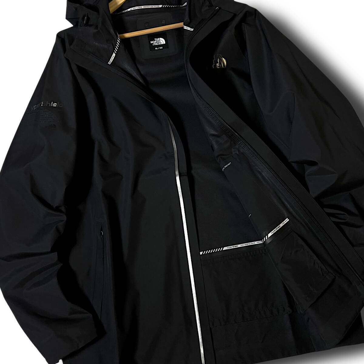 新品 THE NORTH FACE ノースフェイス 撥水 防水 透濕 防風(fēng) 止水ジップ リフレクターロゴ シェルジャケット マウンテンパーカー M ◆B7786