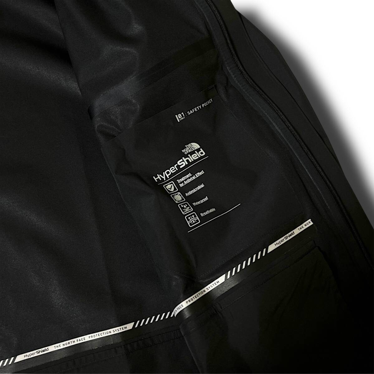 新品 THE NORTH FACE ノースフェイス 撥水 防水 透濕 防風(fēng) 止水ジップ リフレクターロゴ シェルジャケット マウンテンパーカー M ◆B7786