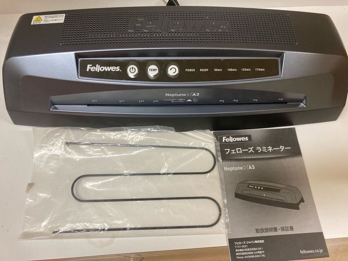 Fellowes Fellows ламинатор Neptune2 A3 б/у включая доставку A4 плёнка дополнение 