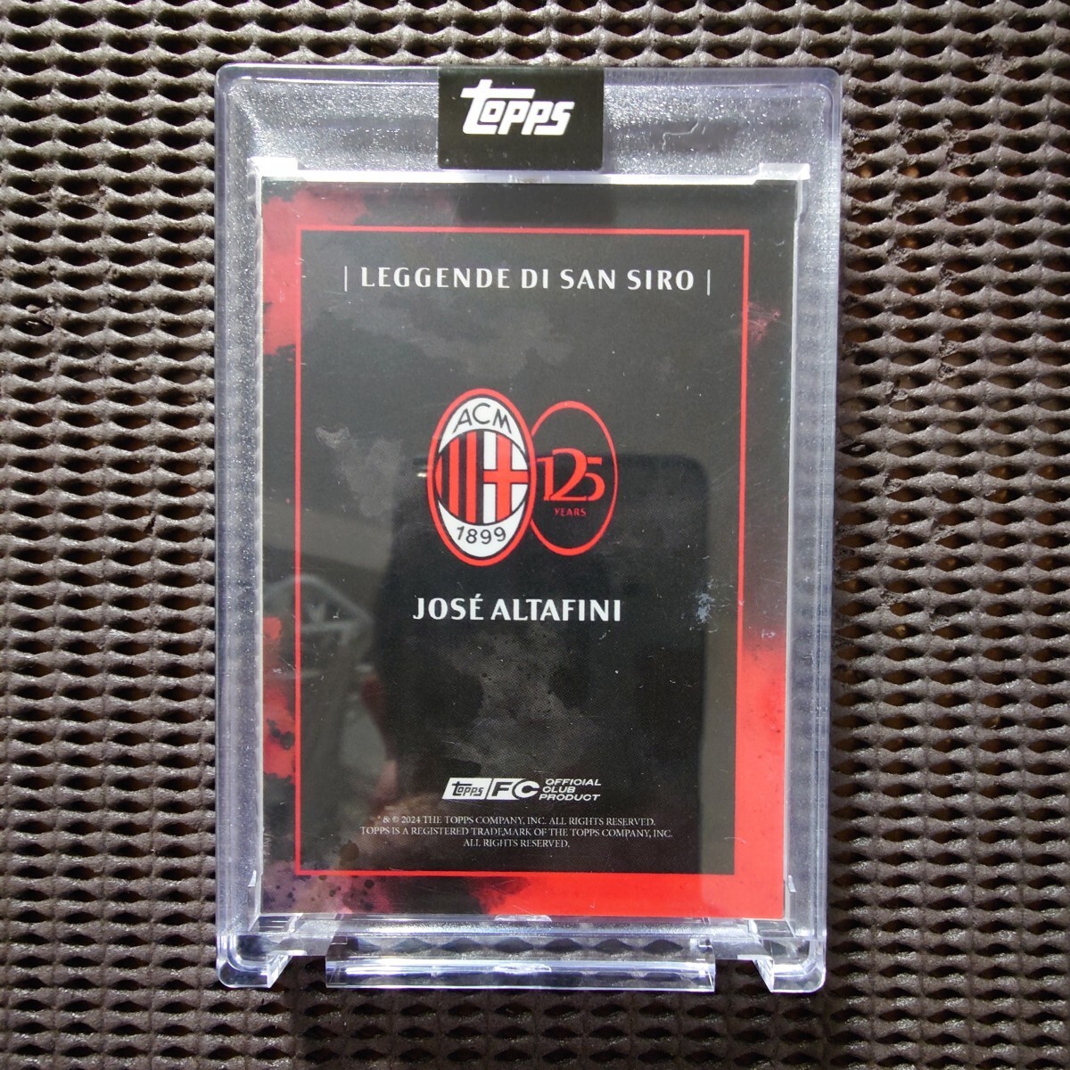 25siliJose Altafini автограф автограф Purple parallel Leggende Auto нераспечатанный кружка ho входить 2024-25 TOPPS AC Milan 125°aru жесткий .-niF-Joe