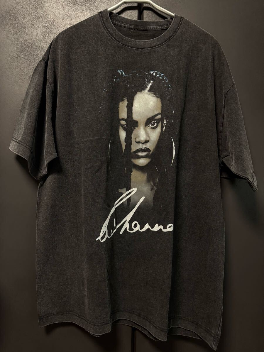 Rihanna T_shirts XXL Tagless задний -naHiphop Def Jam J *Z Roc Nation Kanye West