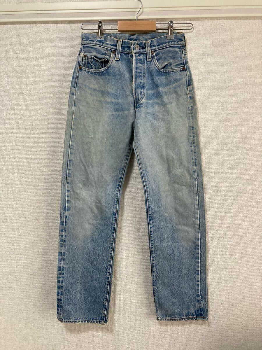 80s Levis リーバイス 501 赤耳 デニムパンツ ジーンズ リペア ビンテージ 小さめサイズ☆70s 60s 505 517 BIGE 66前期 XX 大戦 1st 2nd