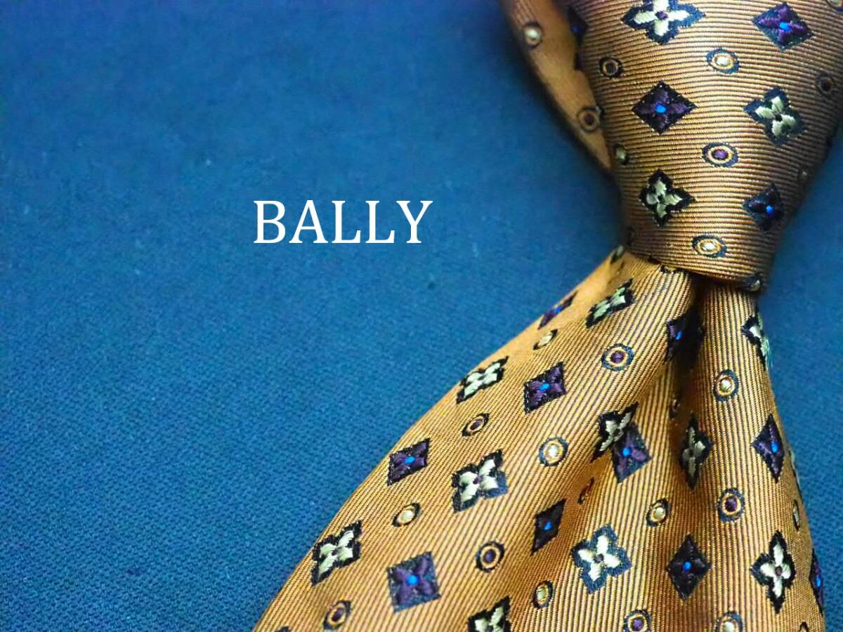 美品【BALLY バリー】 E2287 SILK ブランド ネクタイ 古著 良品