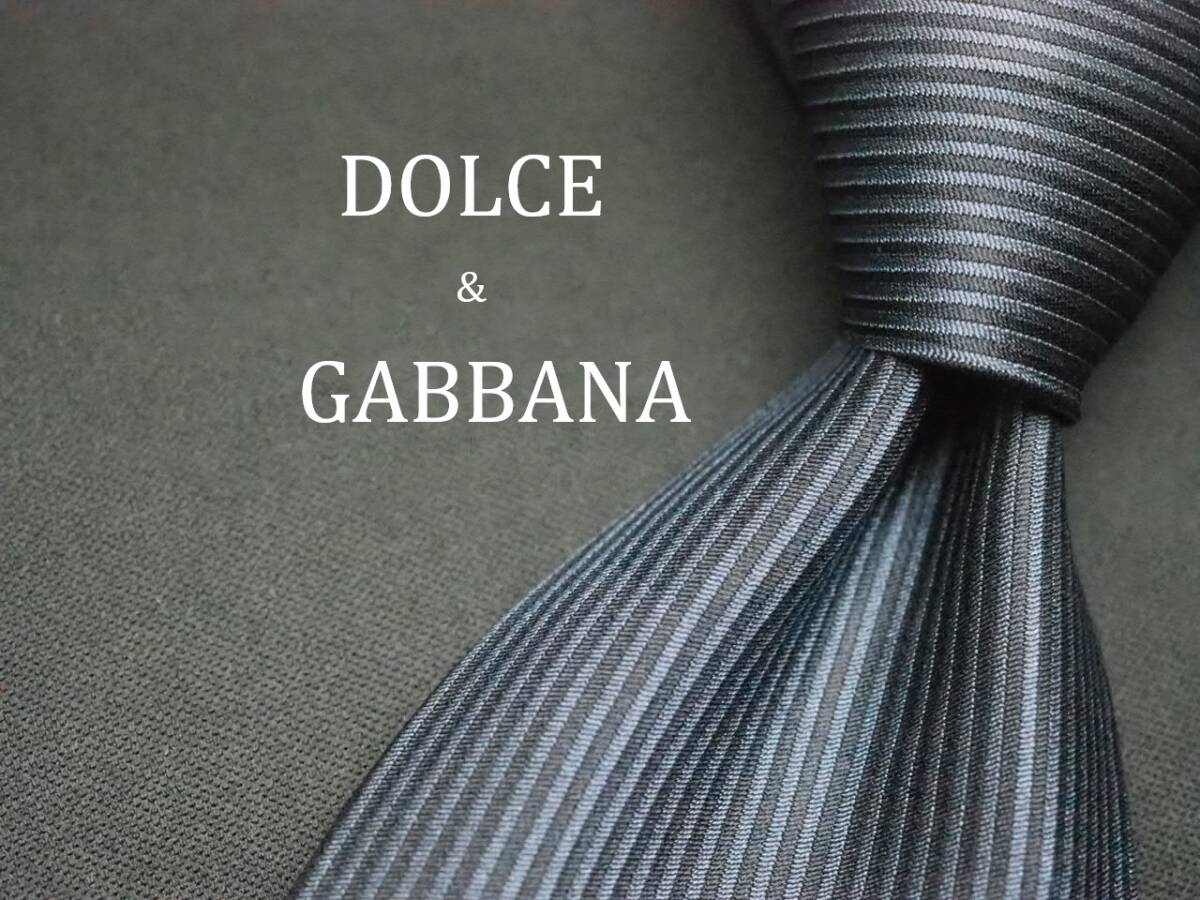美品【DOLCE＆GABBANA ドルチェ＆ガッバーナ】 E2625 SILK ブランド ネクタイ 古著 良品