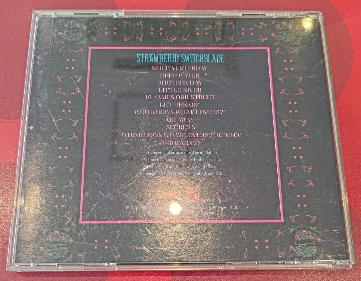ストロベリー・スウィッチブレイド ふたりのイエスタデイ 廃盤国内盤中古CD STRAWBERRY SWITCHBLADE since yesterday deep water 18P2-2856_画像2