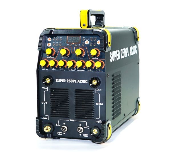 【スーパースペック】交流/直流 インバーター TIG溶接機(jī)+プラズマカッター SUPER250PL AC/DC！パルス溶接 単相100V/200V 鉄 ステン アルミl