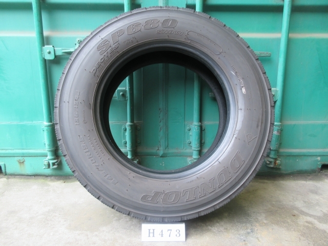 ☆245/70R19.5 ダンロップ 在庫1本 屋內(nèi)保管品 H473☆