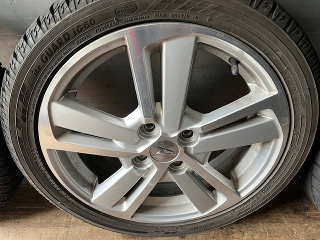 ダイハツコペン　純正16インチアルミ　PCD100　4穴　4.5J　+45　YOKOHAMA　ICEGUARD　IG60　165/50/16　2019年制　4本セット　格安　売切