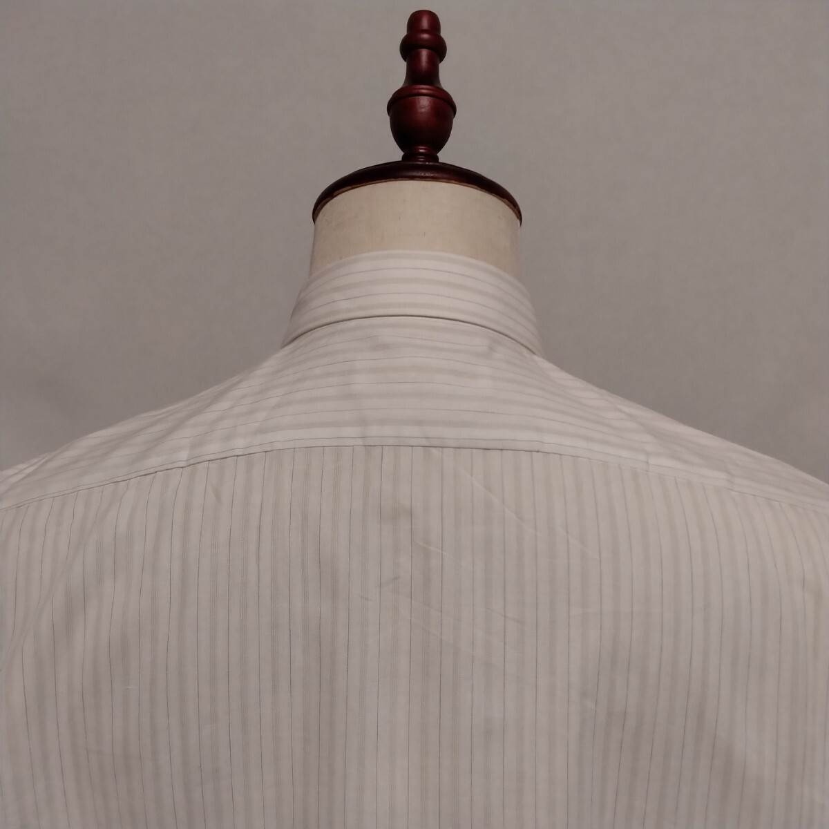 Ming Lee 白 ストライプ 長袖シャツ Men's size:L USA輸入古着 US古着 アメカジ_画像7