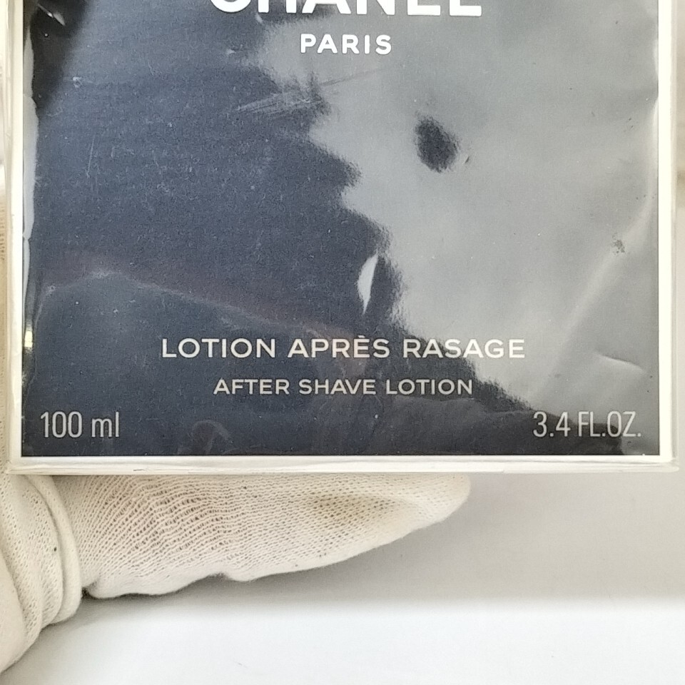 【 CHANEL 】 100ml 未開封 BLEU DE CHANEL シャネル ブルードゥシャネル AFTER SHAVE LOTION アフターシェーブローション C 74 S-1 _画像7