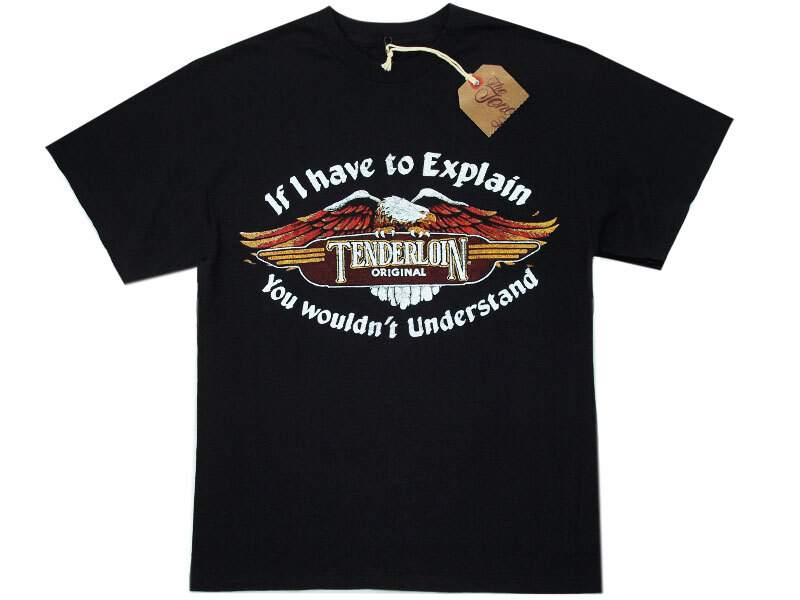 希少 新品 デッドストック TENDERLOIN T-TEE 1 Tシャツ イーグル ORIGINAL ロゴ M テンダーロイン ハーレー FT