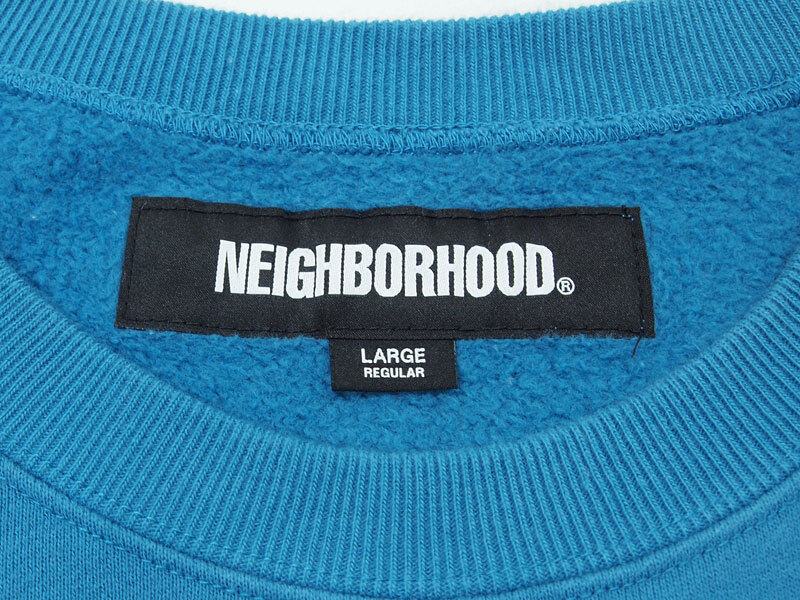 L サイズ 23AW 定価26400円 NEIGHBORHOOD PLAIN SWEATSHIRT LS プレーン クルーネック スウェット ネイバーフッド F