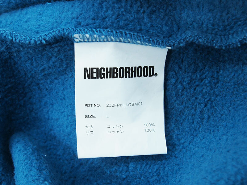 L サイズ 23AW 定価26400円 NEIGHBORHOOD PLAIN SWEATSHIRT LS プレーン クルーネック スウェット ネイバーフッド F