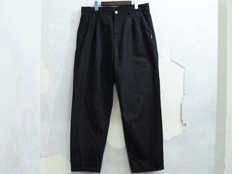 美品 24SS L 定価28600円 NEIGHBORHOOD BAGGYSILHOUETTE TWO TUCK PANTS 2タック バギー シルエット パンツ ネイバーフッド F
