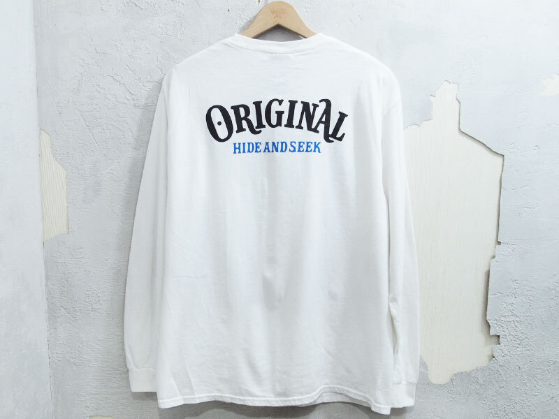 美品 L TENDERLOIN HIDE AND SEEK L/S TEE 長(zhǎng)袖 ポケット Tシャツ ロンT ロングスリーブ ORIGINAL テンダーロイン ハイドアンドシーク F