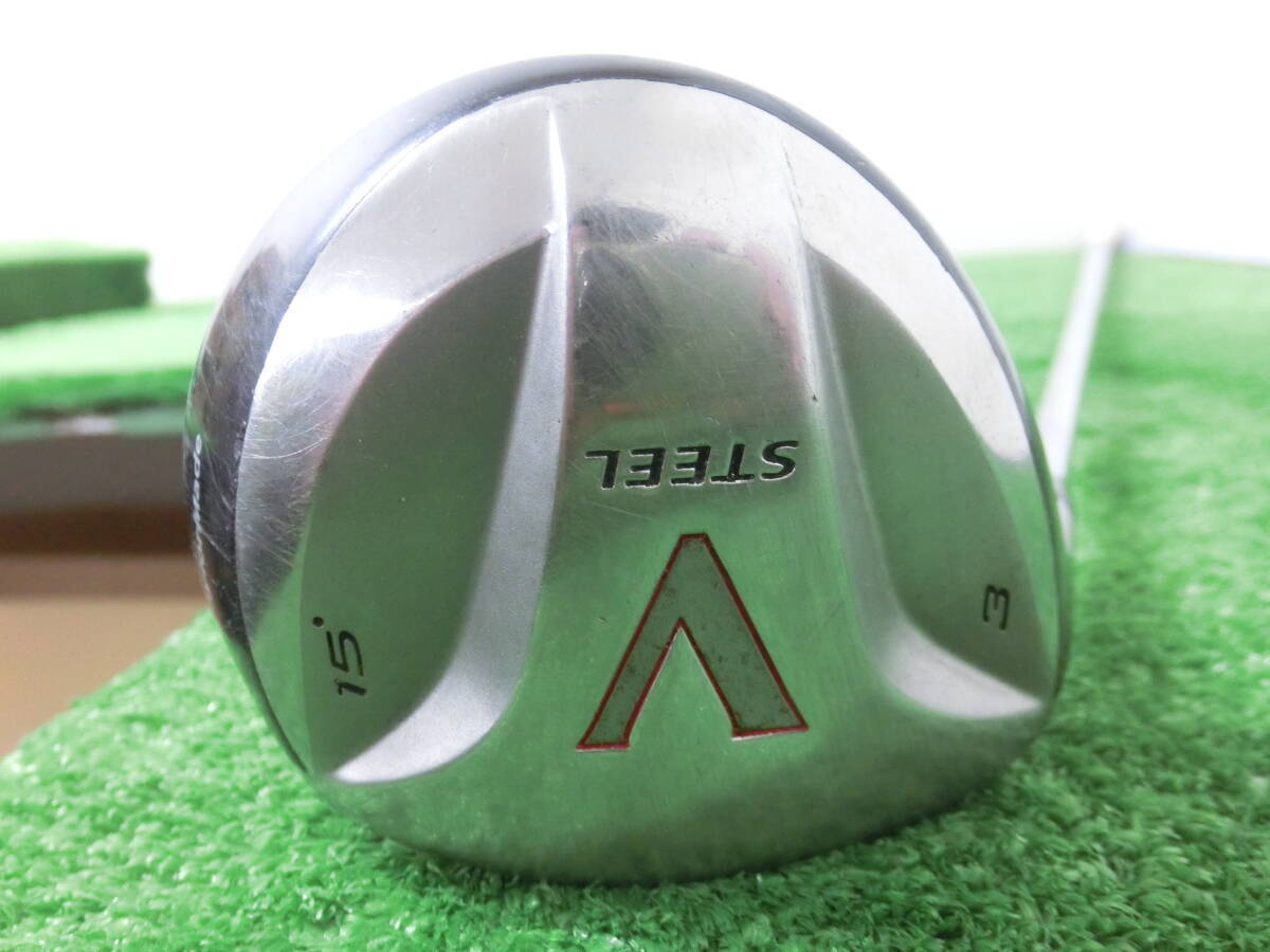 ?Taylor Made テーラーメイド V STEEL 3W フェアウェイウッド 15°/ シャフト TRUE TEMPER Dynamic Gold LITE FLEX-S レフティ G9648?