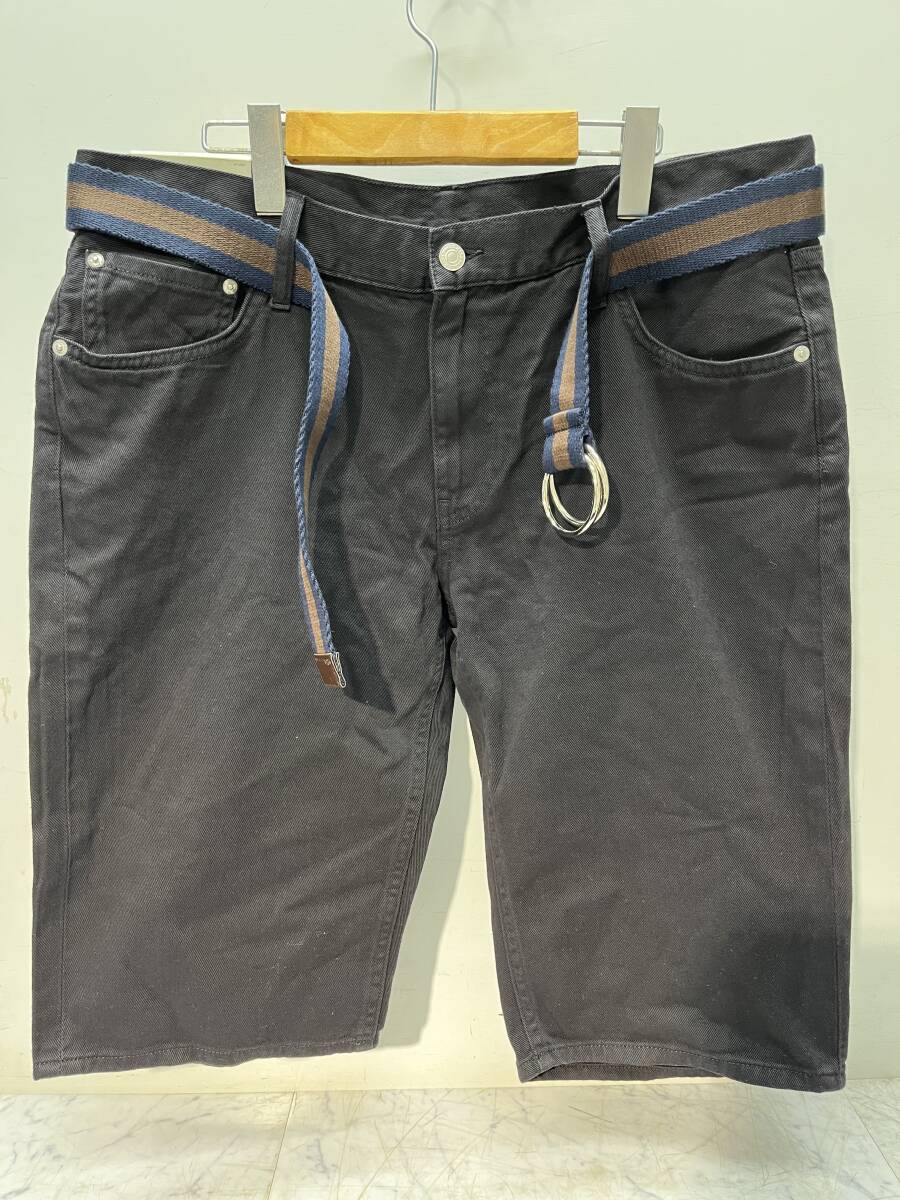 衣類　47★　UNIQLO/ユニクロ　ベルト付きハーフパンツ　XLサイズ　ウエスト95cm　未使用品