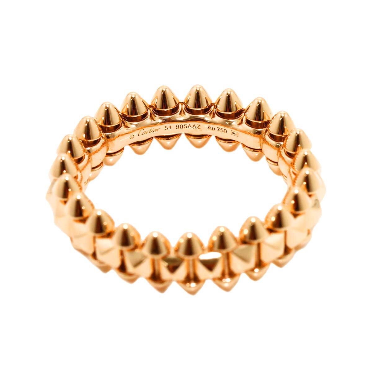 カルティエ Cartier クラッシュ ドゥ スモール SM #54 リング K18 PG ピンクゴールド 750 指輪 CLASH DE Ring【証明書(shū)付き】 90281792