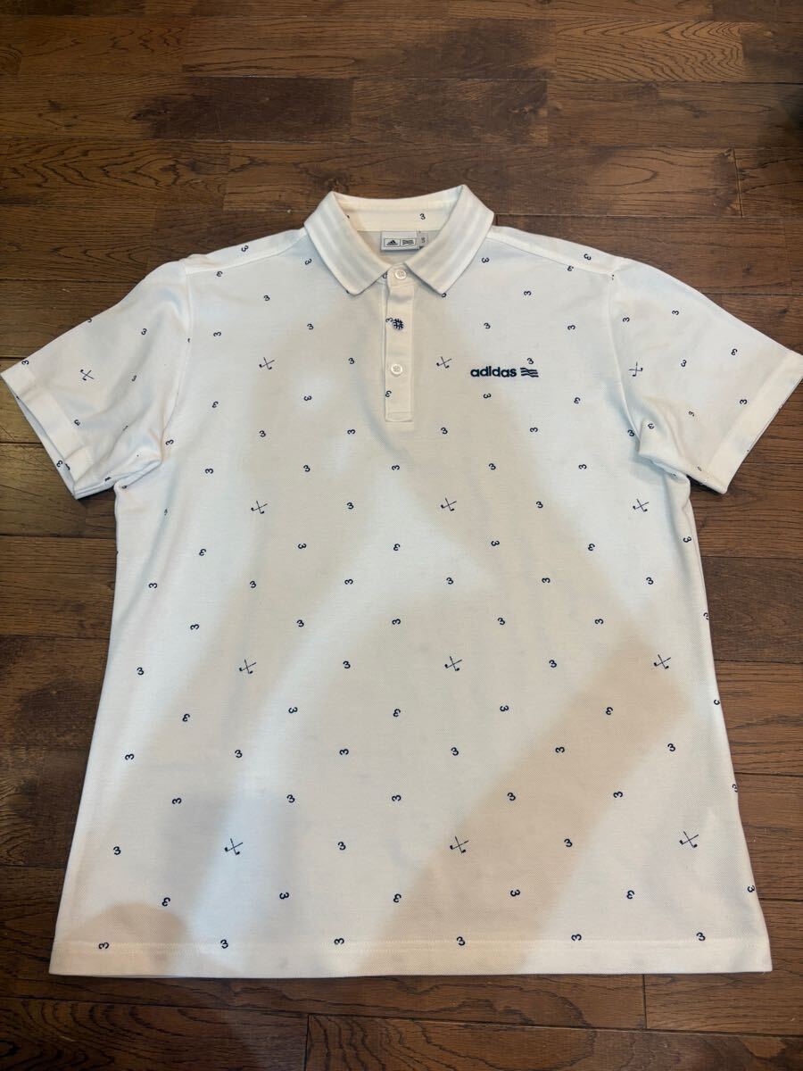 【美品】adidas GOLF 半袖ポロシャツ　サイズL メンズ　アディダス　ゴルフ　半袖シャツ　ゴルフウェア_画像1