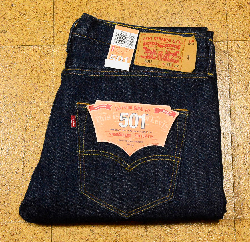 新品未使用 W36 米國限定版 リーバイス501（501XX / 00501-0115） 股下81cm