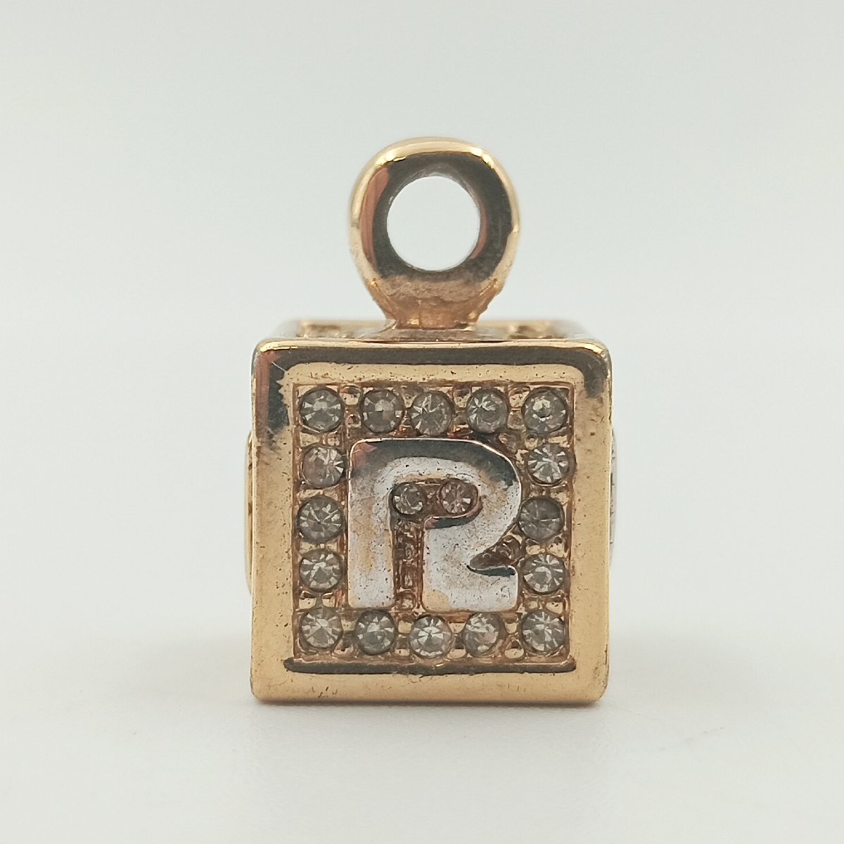 1 иен F219 Nina Ricci Nina Ricci колье ремешок цепь нет Gold цветной камень мелкие вещи 