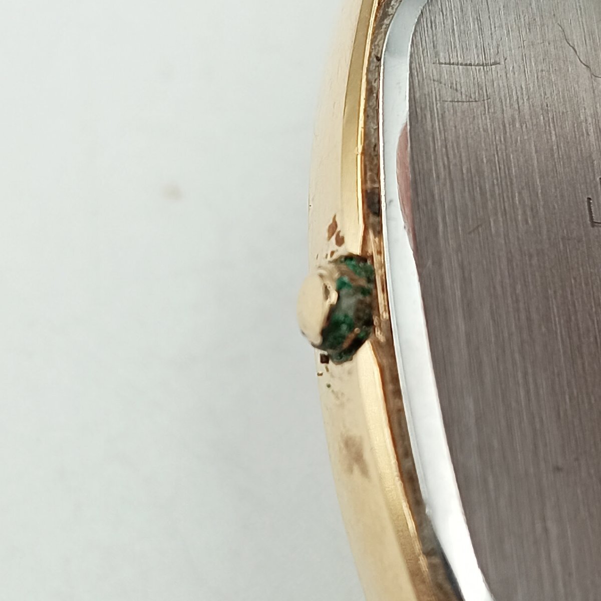 1 иен W178 мужские наручные часы кварц Seiko SEIKO 6030-5220 обратная сторона сторона знак иметь Gold цвет античный 