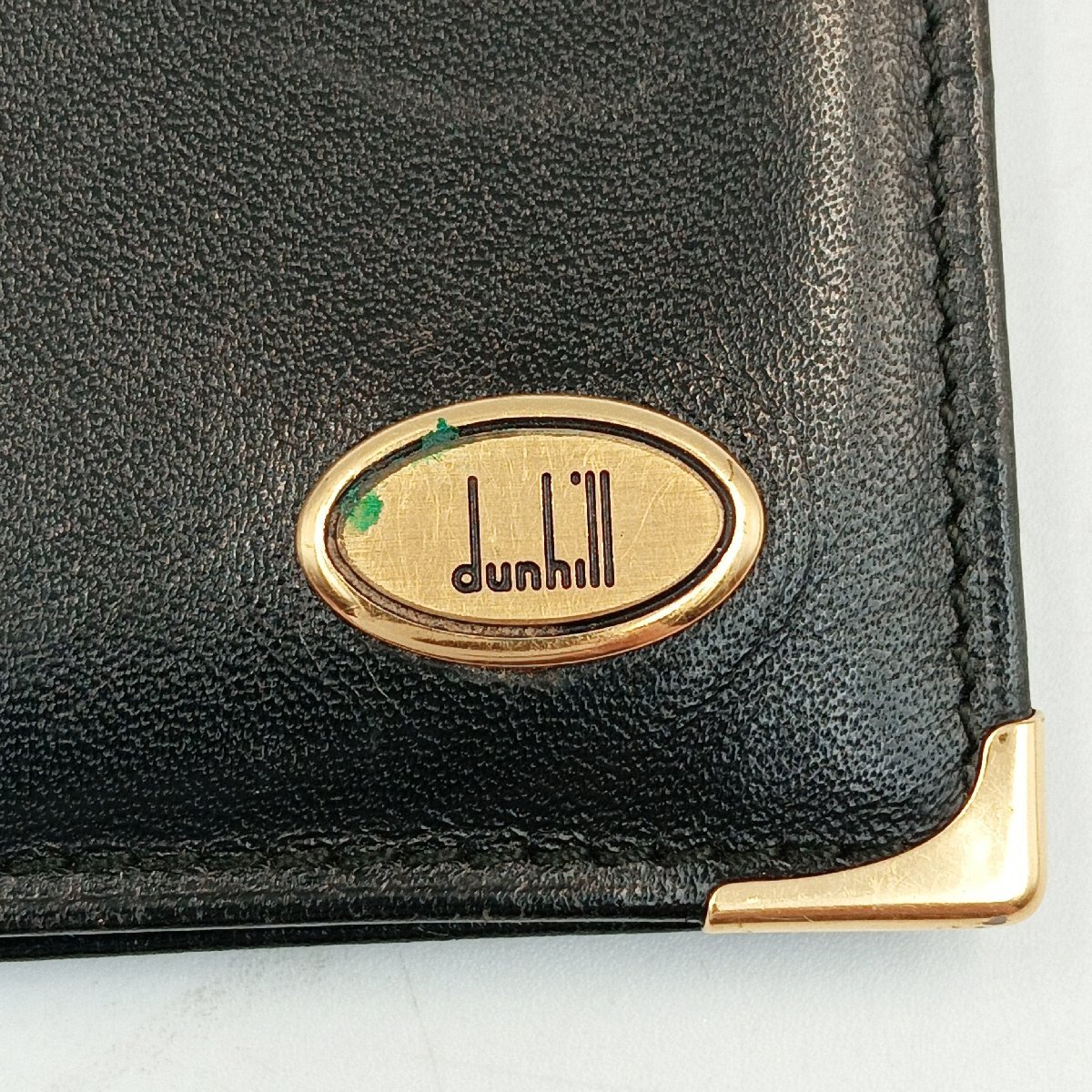1円　Z578　ダンヒル　dunhill　カード入れ　パスケース　財(cái)布　メンズ　ファッション小物　レザー　ブラック