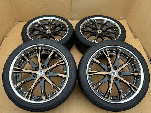 WORK )アルファード、ヴェルファイア、エスティマ、クラウンマジェスタ、シーマ、ノア、アリスト等 8.5J +25 PCD 114.3 245/40/19