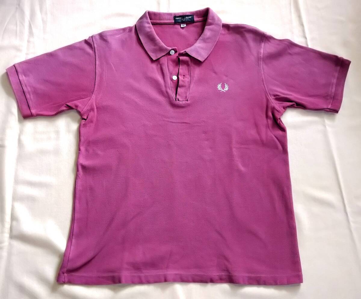 FRED PERRY パープル系 Usedポロシャツ L