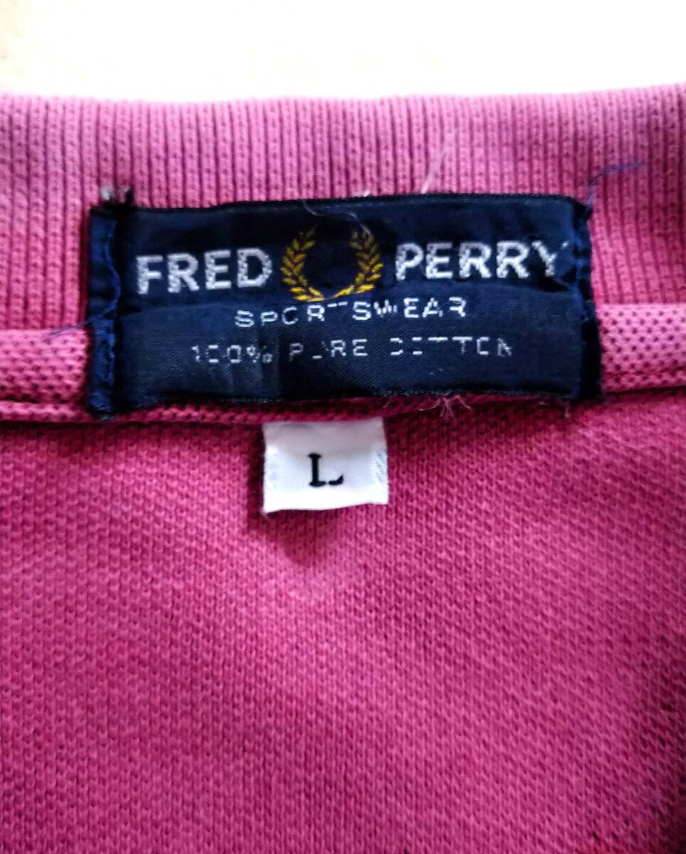 FRED PERRY パープル系 Usedポロシャツ L