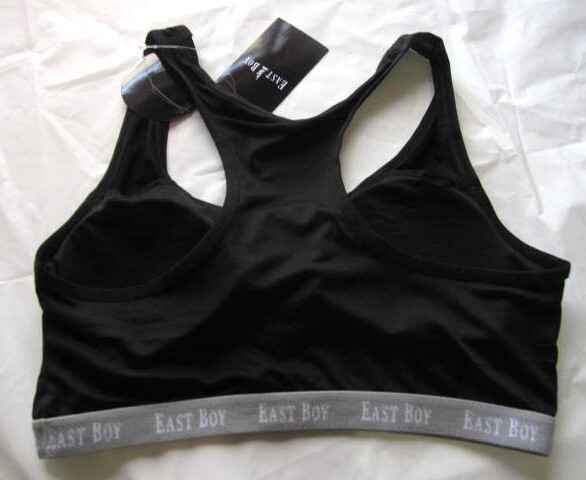 *送料無料*新品*150*EAST BOY*ブラジャー+ショーツ*ブラック*DRY 吸水速乾 ソフトゴム使用*刺繍*スポブラ*イーストボーイ*_画像9