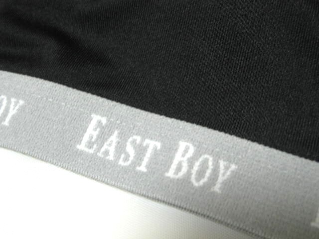 *送料無料*新品*150*EAST BOY*ブラジャー+ショーツ*ブラック*DRY 吸水速乾 ソフトゴム使用*刺繍*スポブラ*イーストボーイ*_画像4