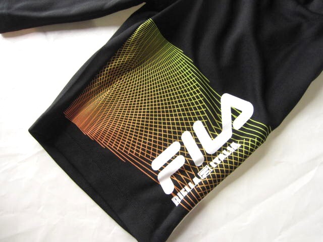 *送料無料*新品*150*ＦＩＬＡ*ブラック*ハーフパンツ*吸汗速干*黒*フィラ*テニスバドスポーツ*