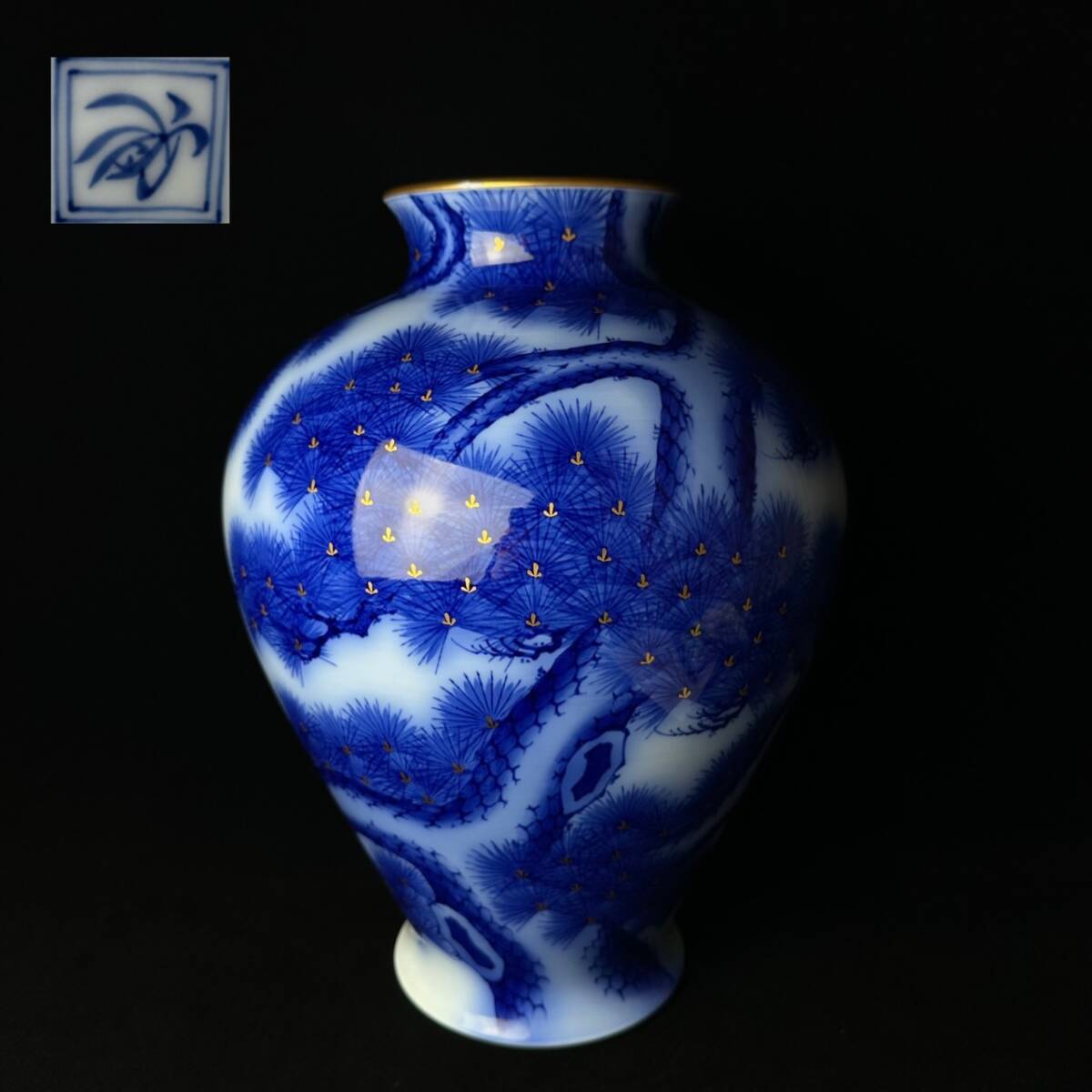 香蘭社 金彩 花瓶 花器 陶器 壺 工芸品 香蘭社 有田焼 金彩 花瓶 花器 陶器 壺 工芸(使い勝手の良い