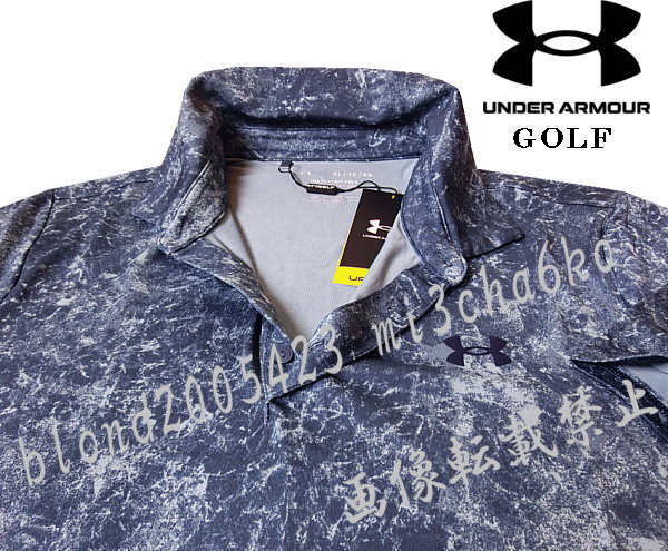 ■新品【UNDER ARMOUR GOLF】アンダーアーマーゴルフ 吸水速干 水分コントロール ポロシャツ■GNV/L