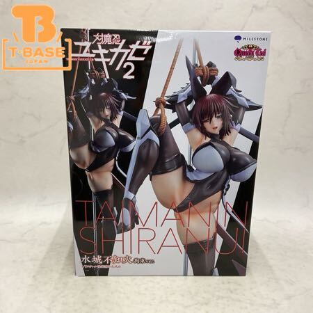 1円? 同梱不可 クイーンテッド 1/7 対魔忍ユキカゼ2 水城不知火 拘束ver. 完成品フィギュア
