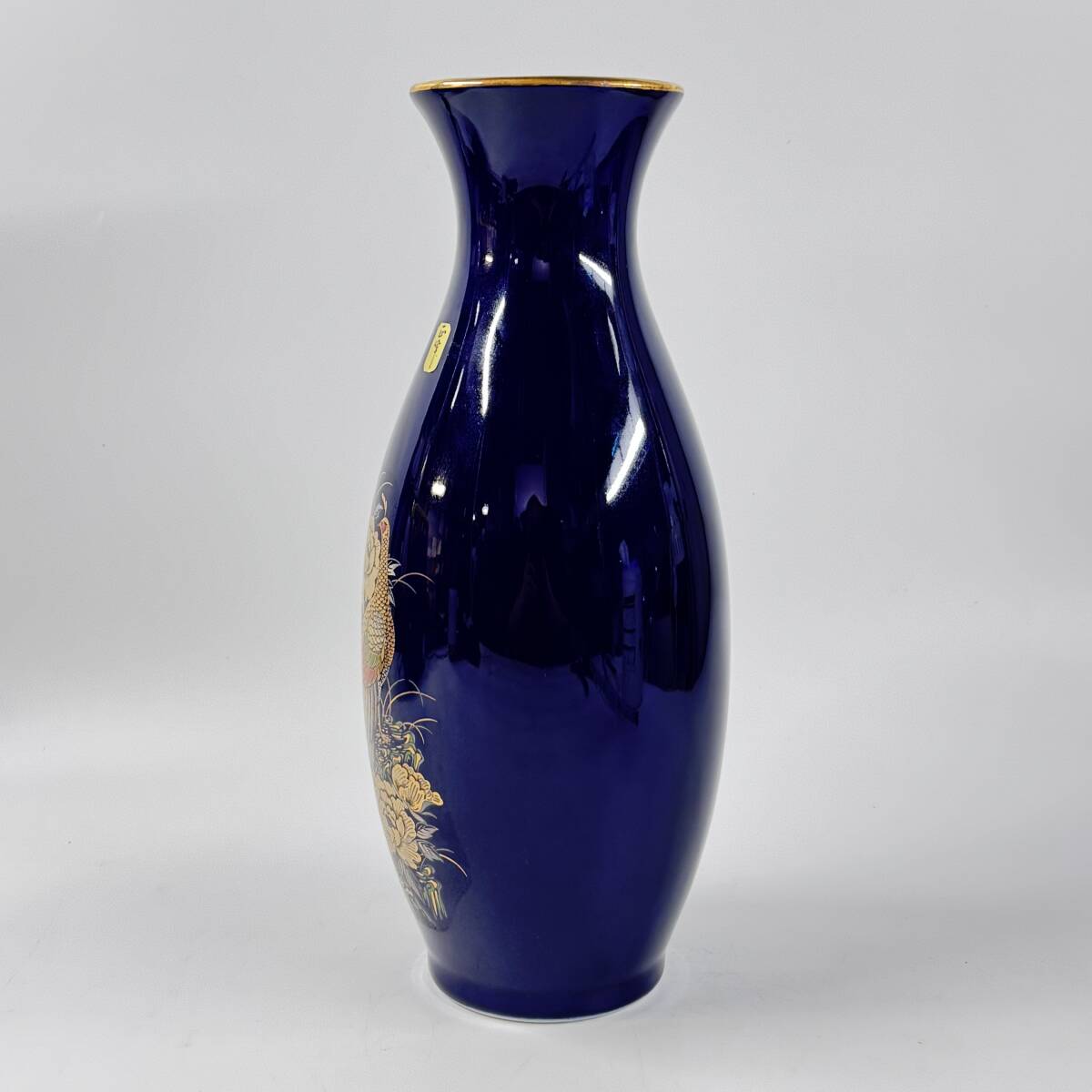 [63177Q] не использовался Kutani правильный .. Zaimei специальный отбор ваза золотая краска .... диаметр 13.× высота 31.5. ваза для цветов цветок входить цветок сырой . инструмент чайная посуда течение времени хранение товар текущее состояние товар 